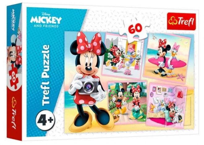 Puzzle 60 Teile - Niedliche Minnie