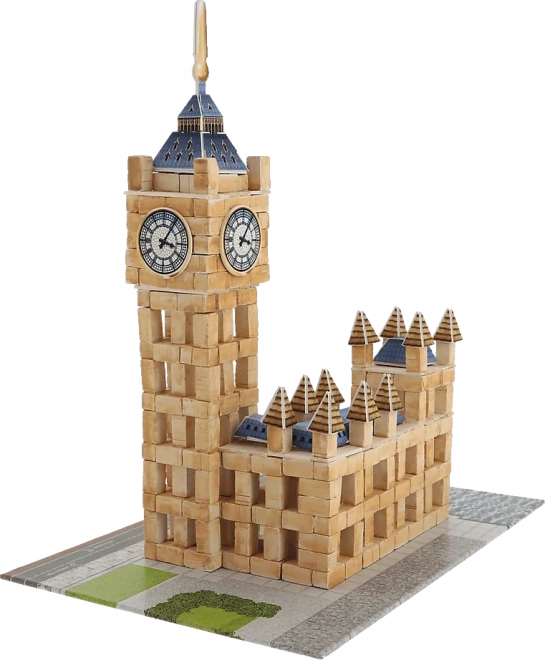 Trefl Brick Trick Reise: Big Ben Bausatz aus echten Ziegeln