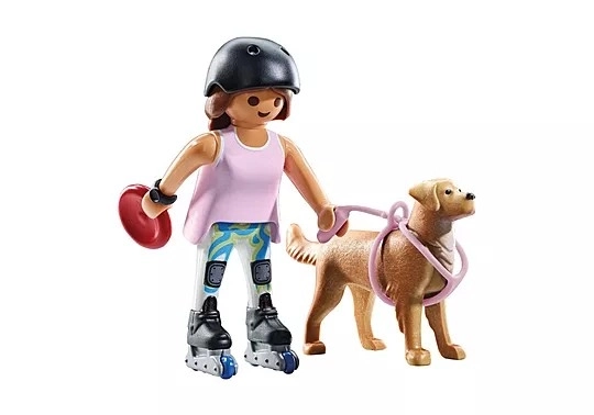 Playmobil Skaterin mit Retriever