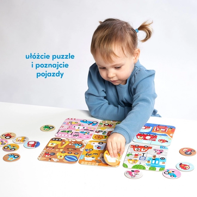 Puzzle Kleine und Große Autos
