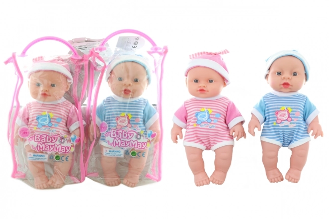 Puppe Baby 24 cm mit Pyjama