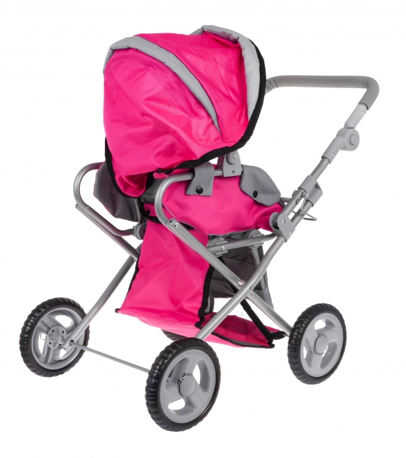 Rosa 2-in-1 Puppenwagen