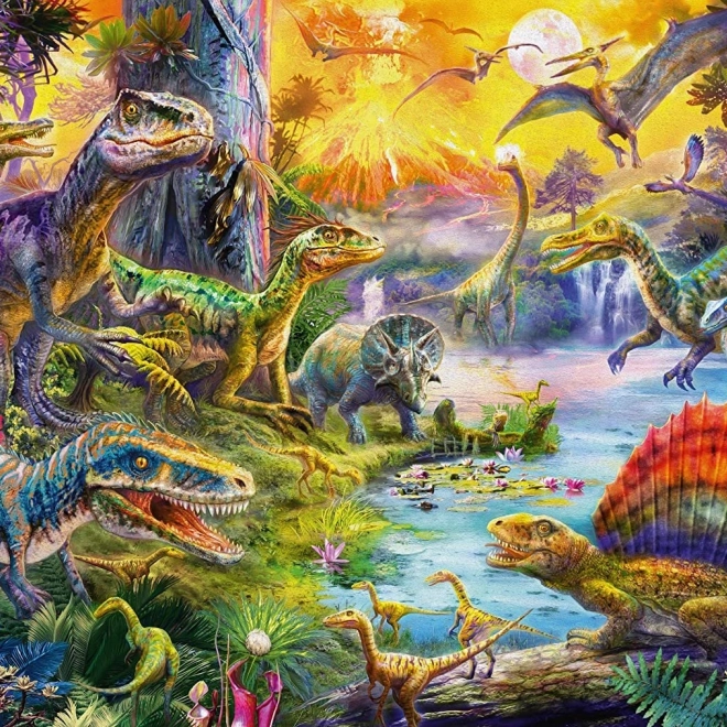 Wunderschöne Dinosaurier-Illustration