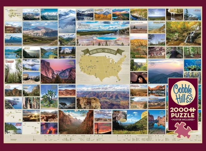 Puzzle Nationalparks USA 2000 Teile