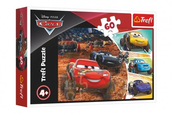 Puzzle 60 Teile - Cars 3, Lightning McQueen mit Freunden