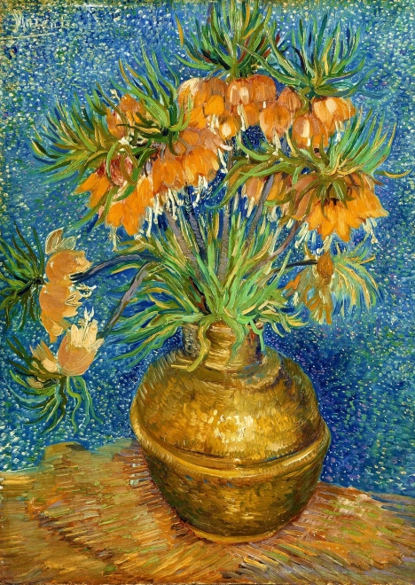 Genießen Puzzle Vincent van Gogh: Rote Fritillarien in Kupfervase 1000 Teile