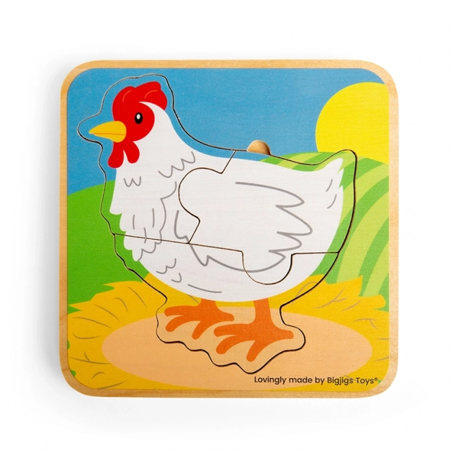 Puzzle Lebenszyklus Huhn von Bigjigs Toys