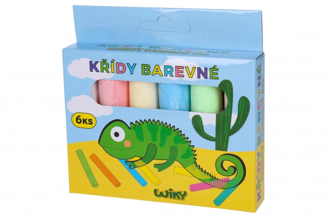 Bunte Gehwegkreide 6 Stk