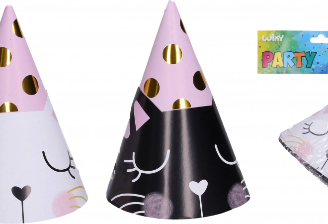 Partymützen Katze 15 cm
