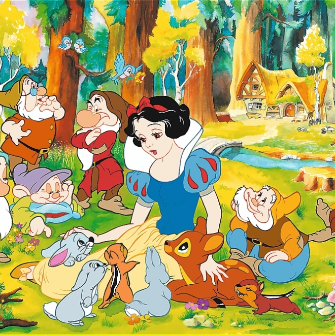 Puzzle Disney: Schneewittchen und die sieben Zwerge, 600 Teile
