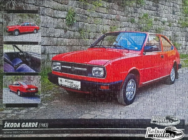 RETRO-AUTA Puzzle Škoda Garde 1983 500 Teile