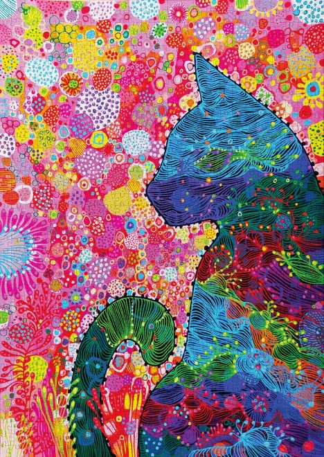Puzzle Nachdenkliche Katze 1000 Teile