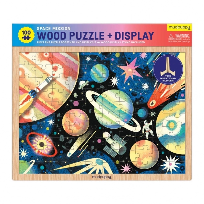 Holz-Puzzle Weltraummission 100 Teile