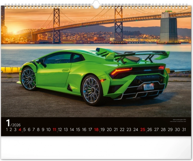 Wandkalender Schnelle Autos 2026