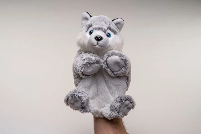 Plüsch Husky Handpuppe