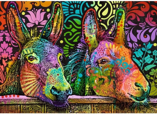 Puzzle 1000 Teile Verliebte Esel