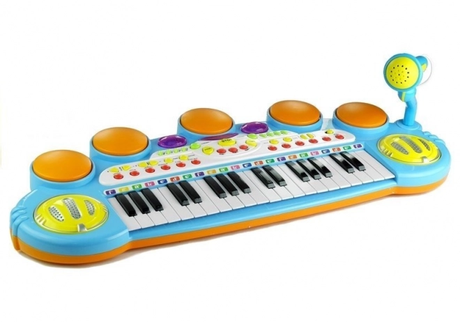 Musikspielzeug Keyboard Mit Mikrofon Und Hocker