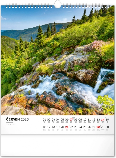 Wandkalender Krkonoše 2026