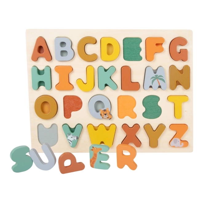 Buntes Holzalphabet