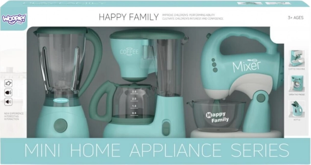 WOOPIE Set Haushaltsgeräte für Kinder 3 in 1 Mixer Blender Küchenmaschine