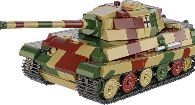 Modell des Panzers Tiger II Königstiger aus Kunststoffsteinen