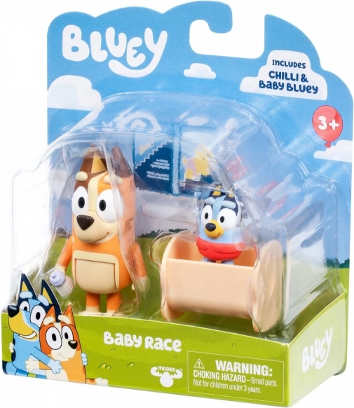 Figuren-Set Bluey 2er Pack Baby Bluey und Chilli