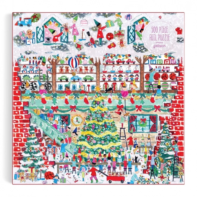 Galison Puzzle Michael Storrings Weihnachtswerkstatt 500 Teile