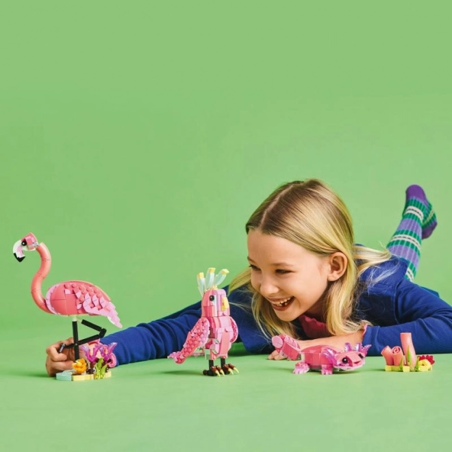 Lego Creator 3-in-1 Wildtiere: Rosa Flamingo