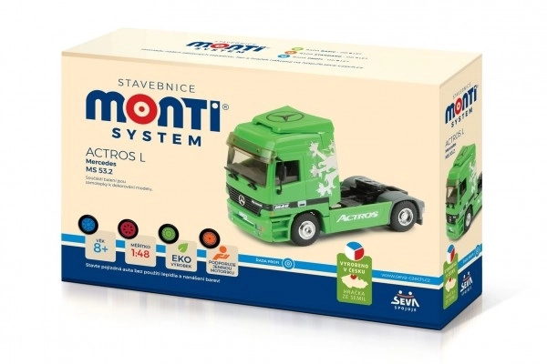 Monti System Baukasten Actros L Grün im Maßstab 1:48