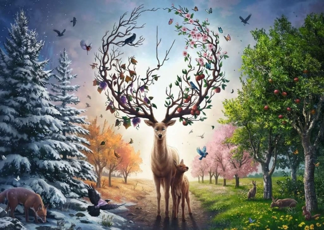 Ravensburger Puzzle Magisches Hirsch 1000 Teile