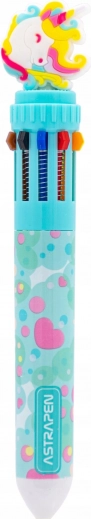 Astra Kugelschreiber mit 10 Pastellfarben, blau