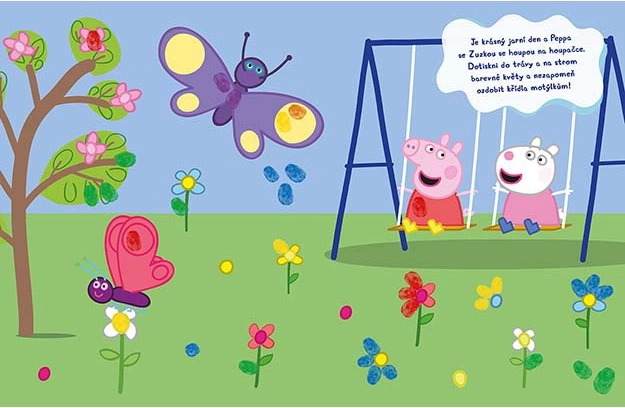 Bunte Finger Peppa Pig