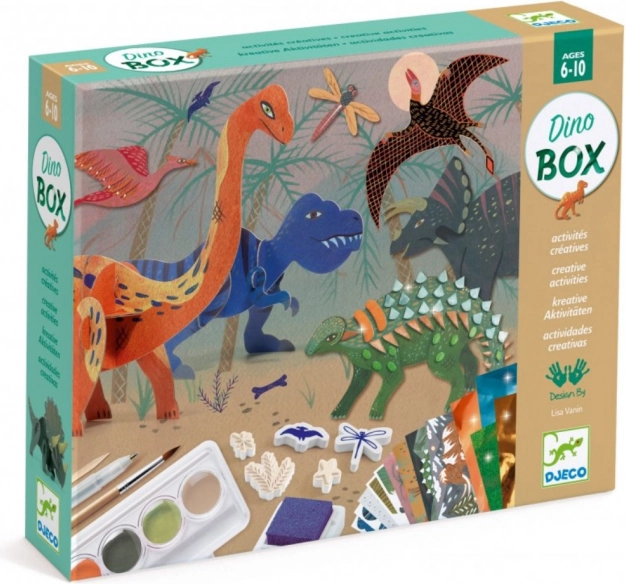 Luxuriöses Kunst-Set Dinosaurier