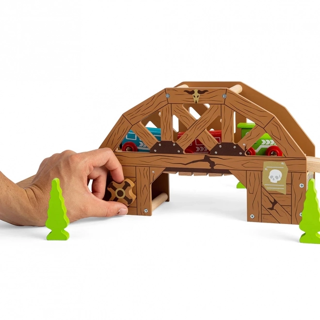 Dampfender Holzbrücke Bigjigs Rail