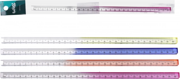 3D-Lineal 30 cm bunt