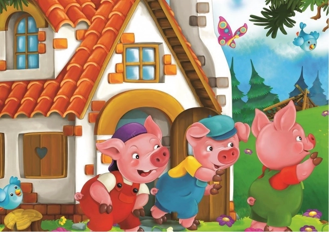 Puzzle Drei Kleine Schweinchen