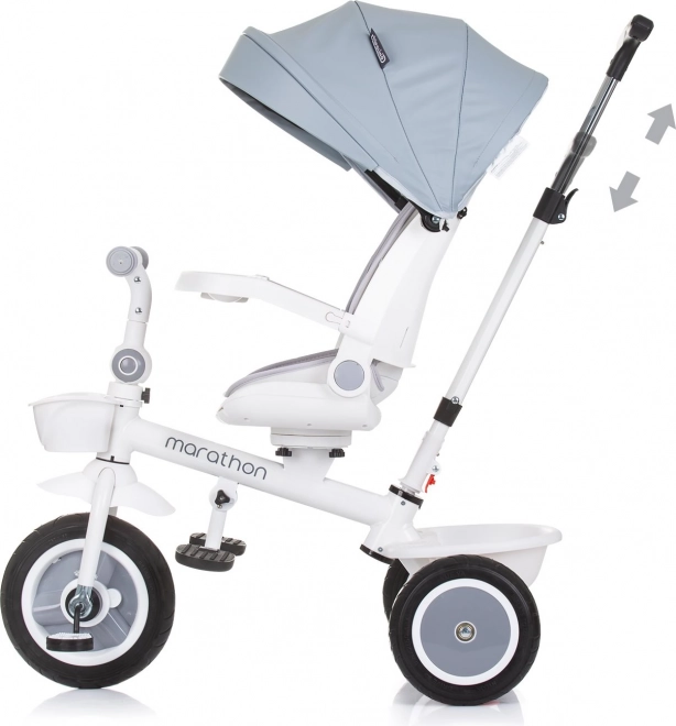 Kinder-Dreirad mit Verdeck Marathon 2 in 1 Ash Grey