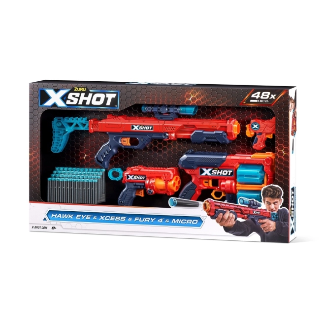 4 Blaster in einer Packung