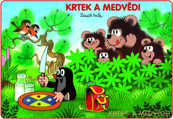 Malbuch A5 Der kleine Maulwurf und die Bären