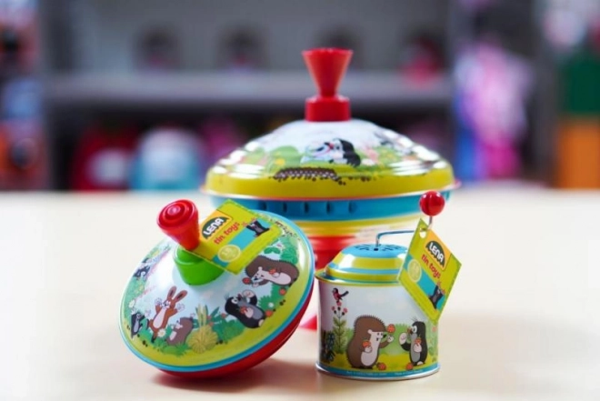 Kreisel mit Krtek Motiv 13 cm