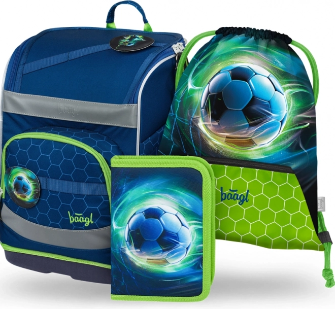 Schulset Baagl Zippy Plus mit Fußball
