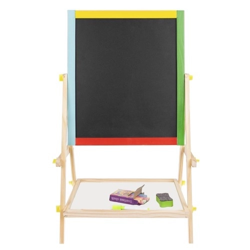 Zweiseitige Holztafel für Kinder