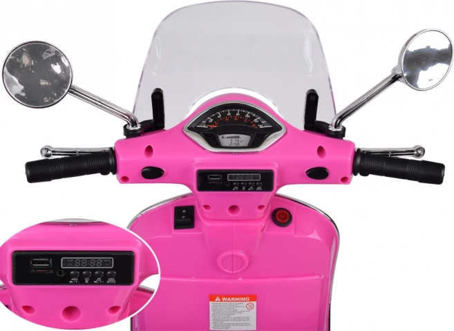 Elektrischer Roller Vespa GTS Super für Kinder – Rosa