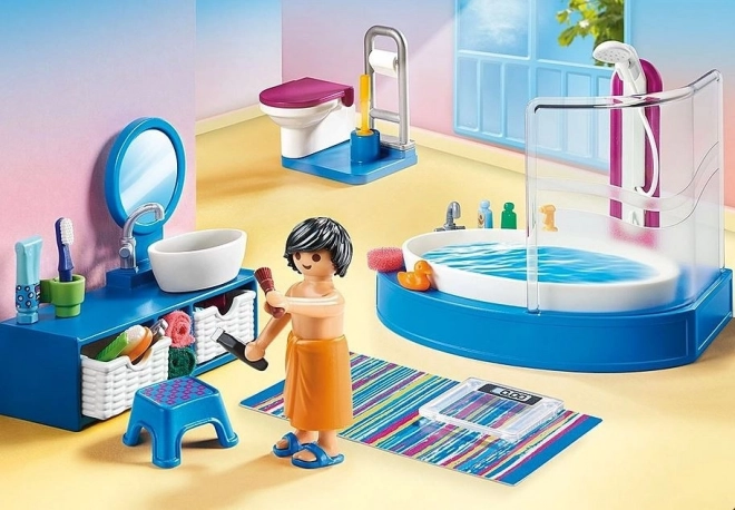 Badezimmer mit Badewanne Playmobil Puppenhaus