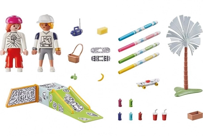 Playmobil Color Skaterpark Set