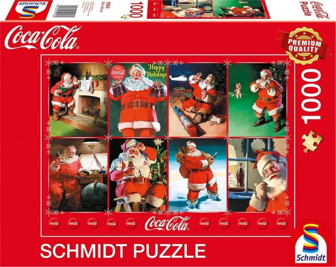 Schmidt Puzzle Coca Cola Weihnachtsmann 1000 Teile