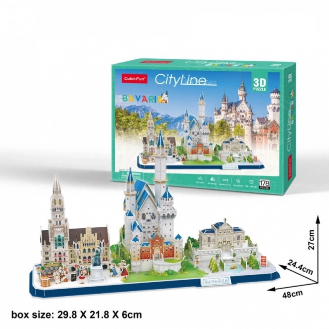 3D Puzzle Stadtlinie Bayern