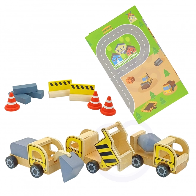 Woopie Green Holzbaugarten 5-in-1 XXL Baukranspielzeug
