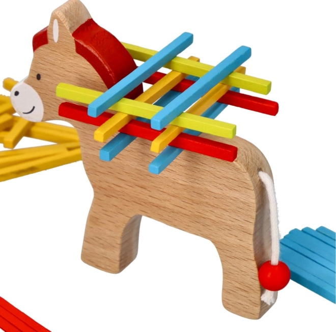 Esel mit Ladung Spielzeug