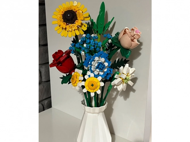 Technik-Baukasten Wiesenblumen mit Vase 618 Teile